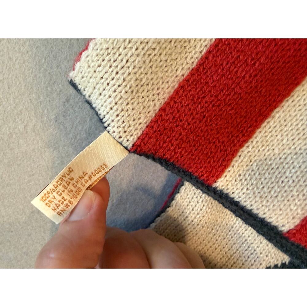 American Flag Infinity reversible Scarf Patriotic Stars & Stripes 100% Cotton - Picture 3 of 3